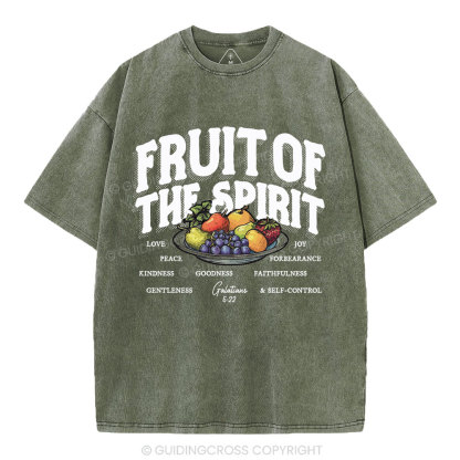 Fruit Of The Spirit Christian Washed T-Shirt