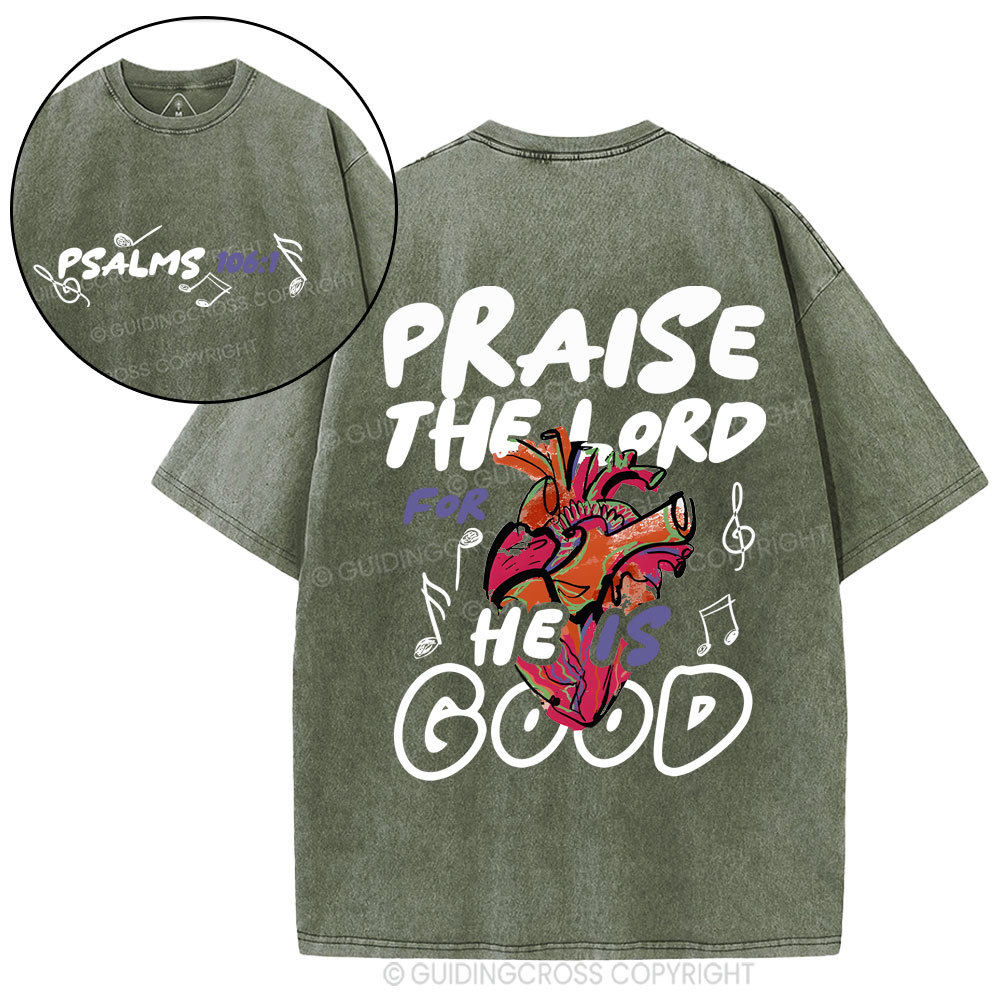 Praise The Lord Christian Washed T-Shirt