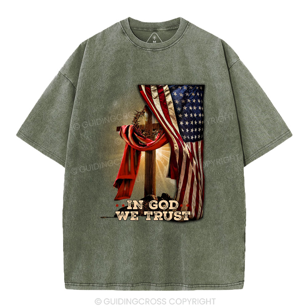 In God We Trust Christian Washed T-Shirt