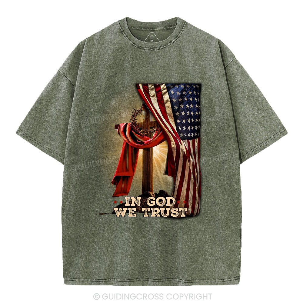 In God We Trust Christian Washed T-Shirt