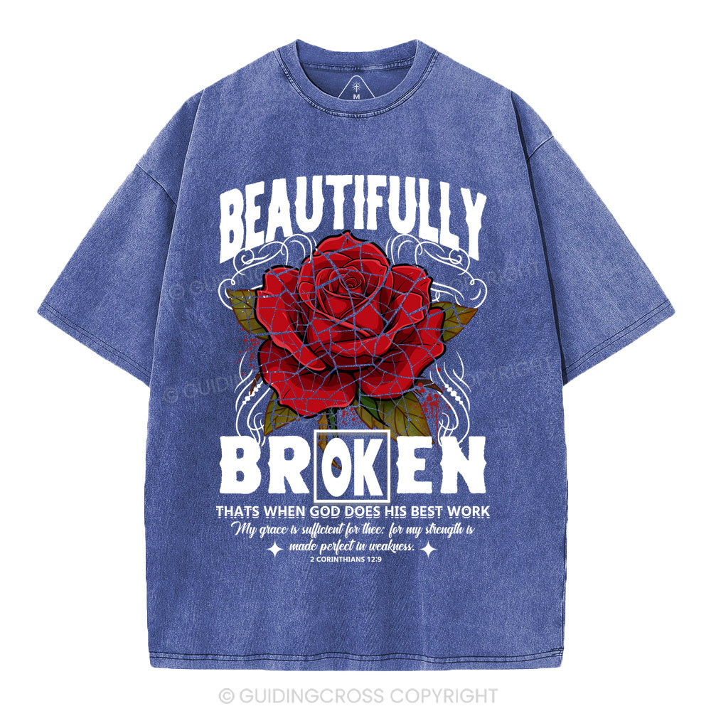 Beautifully Broken Christian Washed T-Shirt