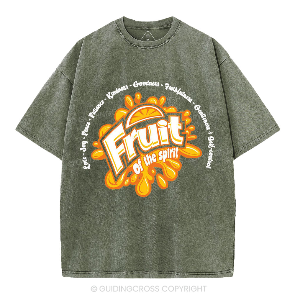 Friut Of The Spirit Christian Washed T-Shirt