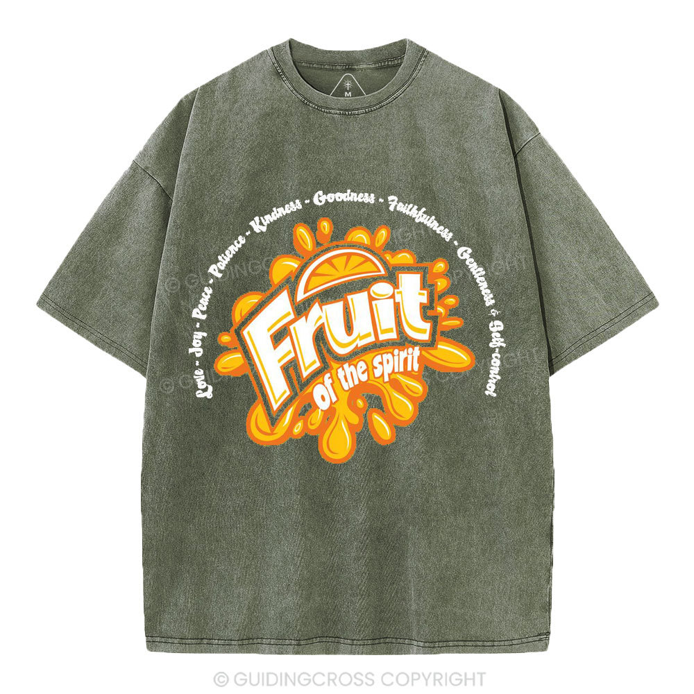 Friut Of The Spirit Christian Washed T-Shirt