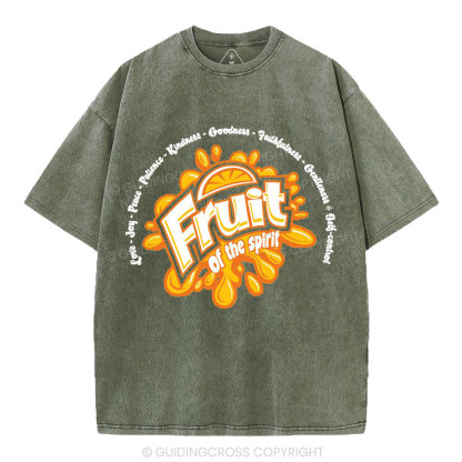 Friut Of The Spirit Christian Washed T-Shirt
