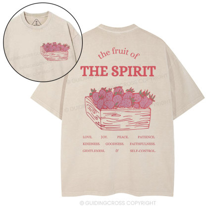 The Fruit Of The Spirit Christian Washed T-Shirt