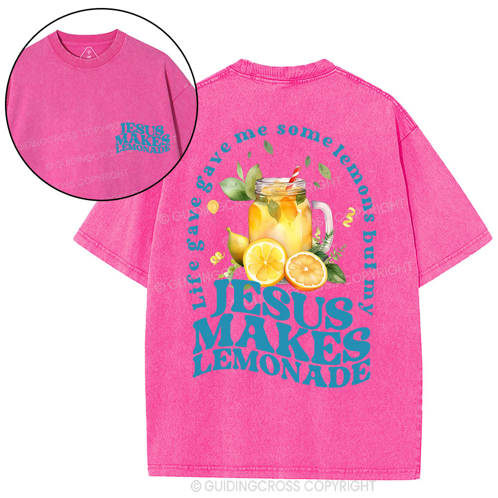Jesus Makes Lemonade Christian Washed T-Shirt