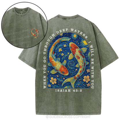 I Will Be With You Christian Washed T-Shirt