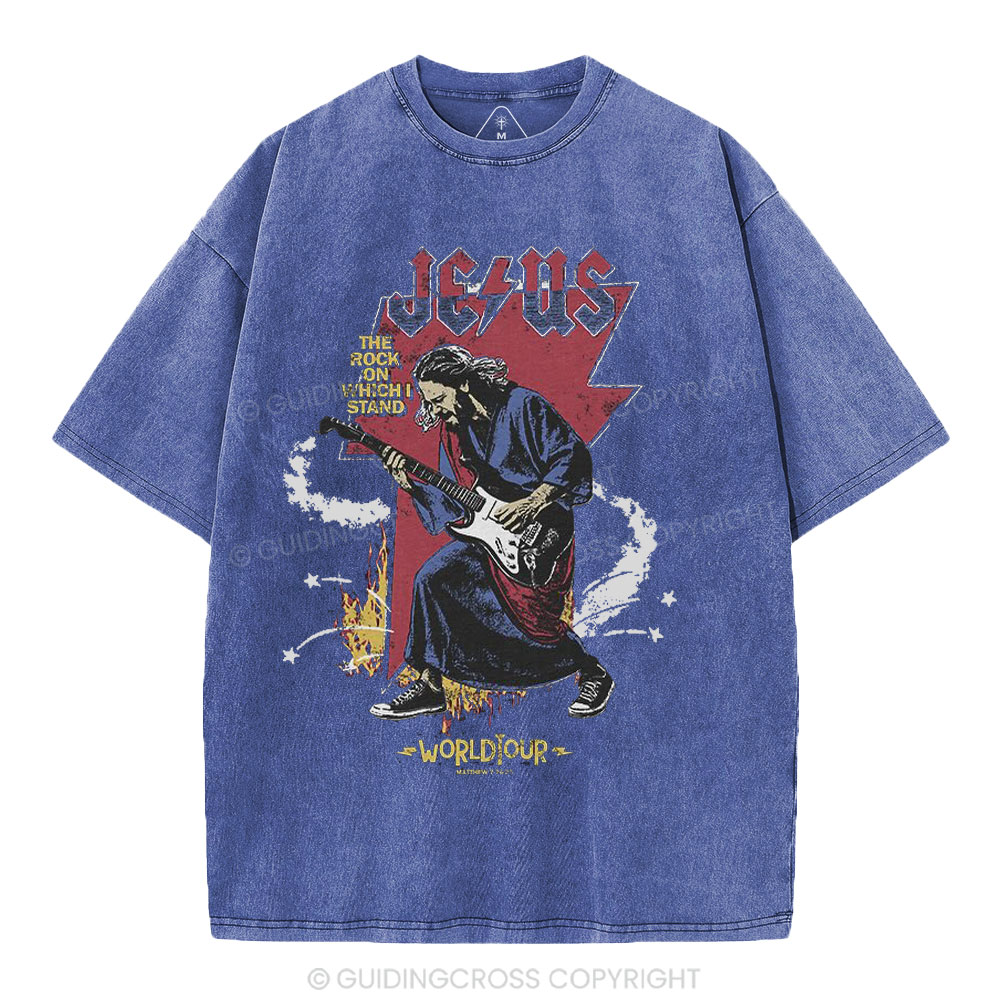 Jesus World Tour Christian Washed T-Shirt