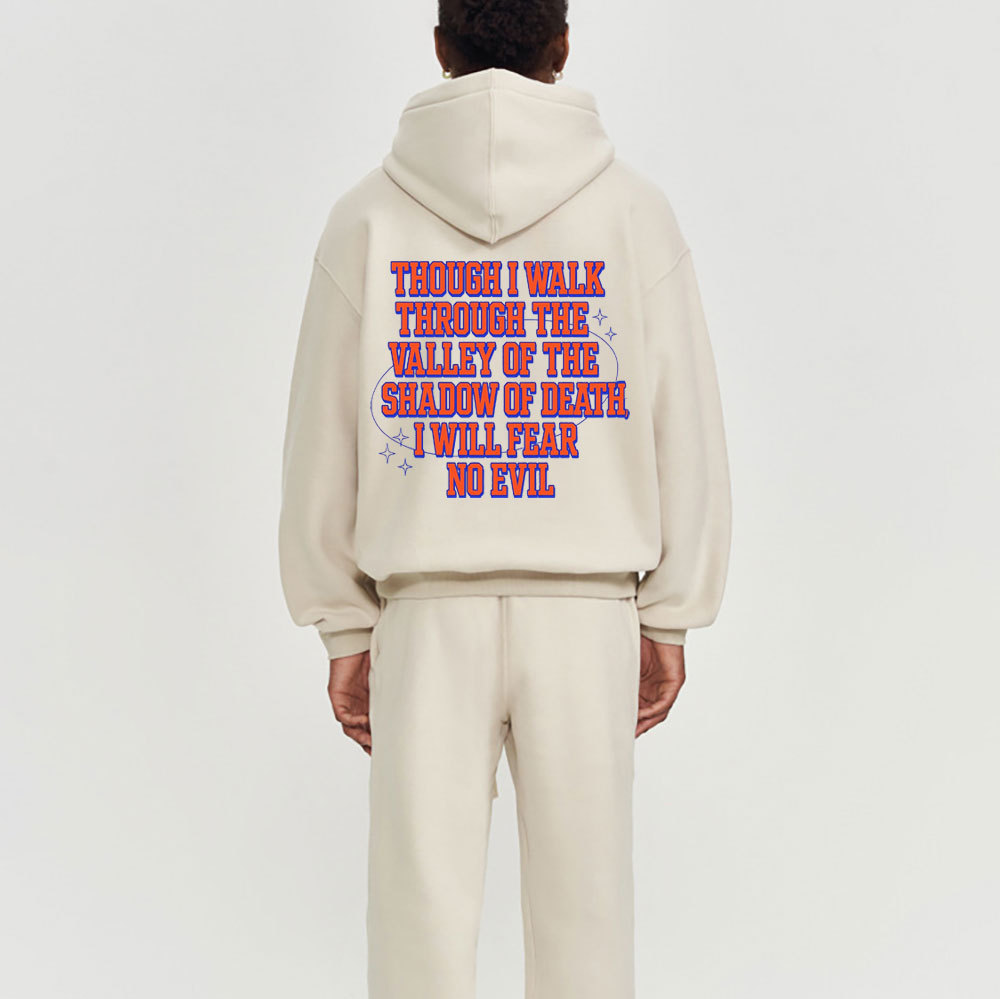 I Will Fear No Evil Christian Premium Fleece Hoodie Set