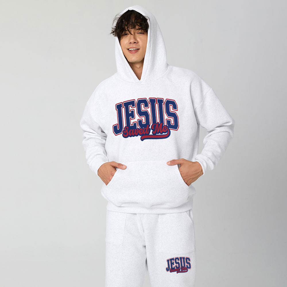 Jesus Save Me Christian Premium Fleece Hoodie Set