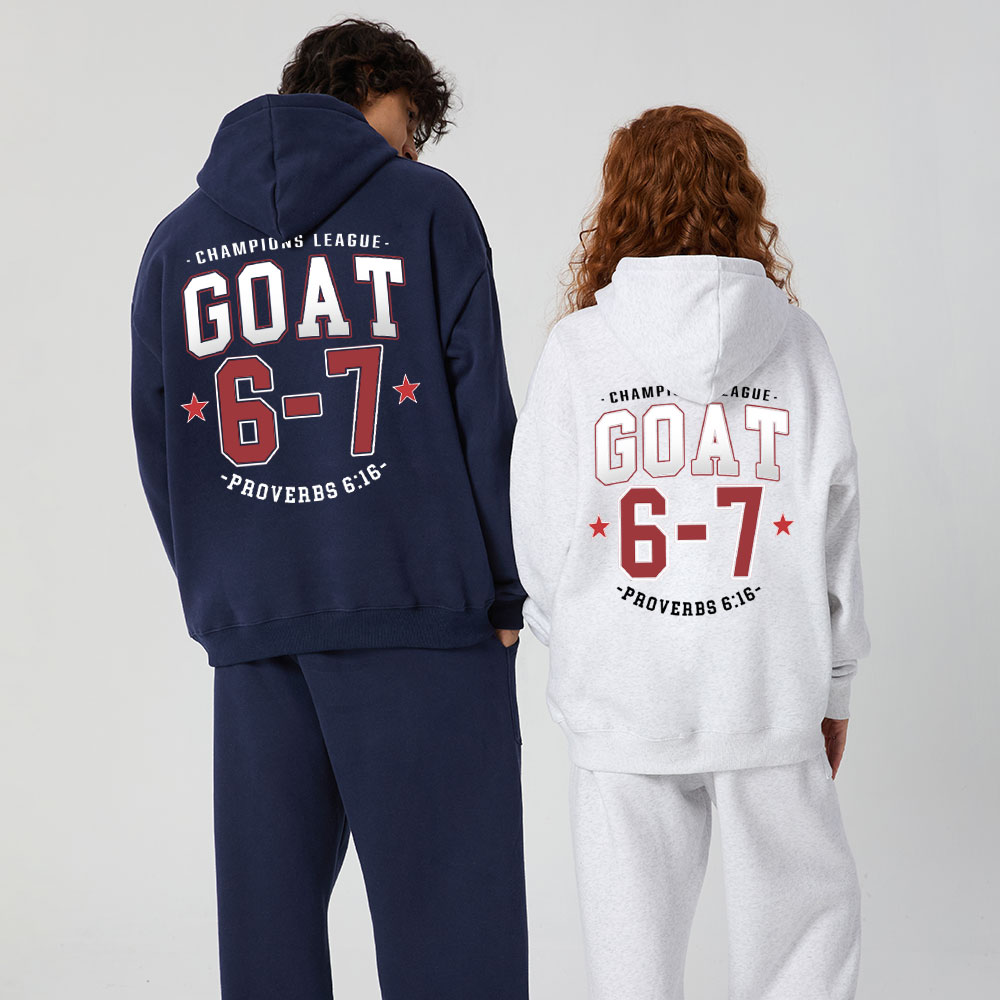 Champions League GOAT Christian Premium Fleece Hoodie Set
