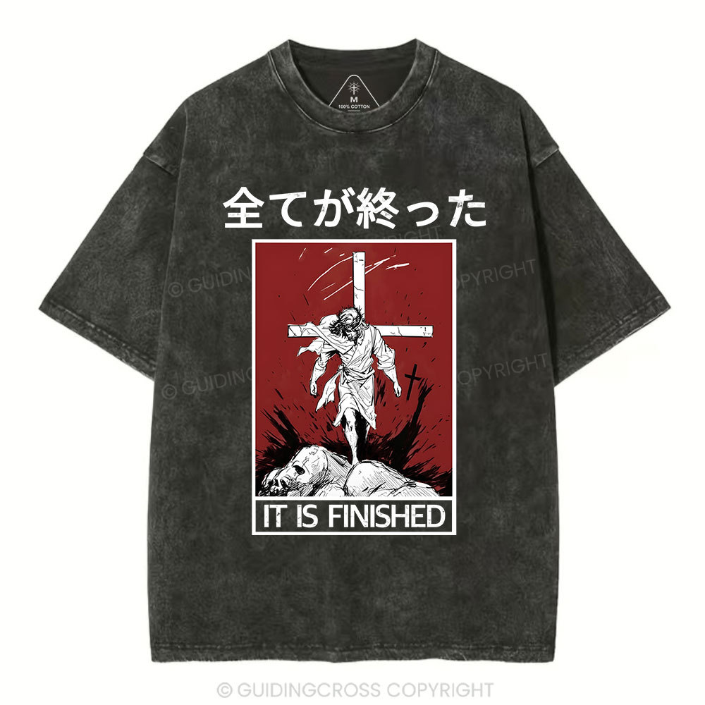 It Is Finished Christian Washed T-Shirt