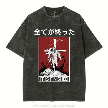 It Is Finished Christian Washed T-Shirt