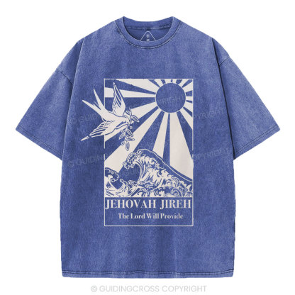 Jehovah Jireh Christian Washed T-Shirt