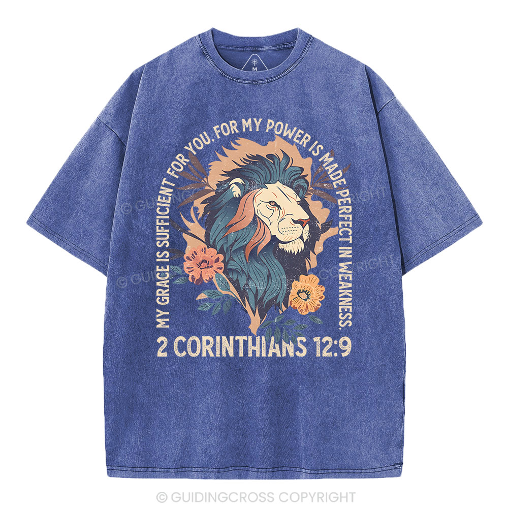 My Grace Is Sufficient For You Christian Washed T-Shirt