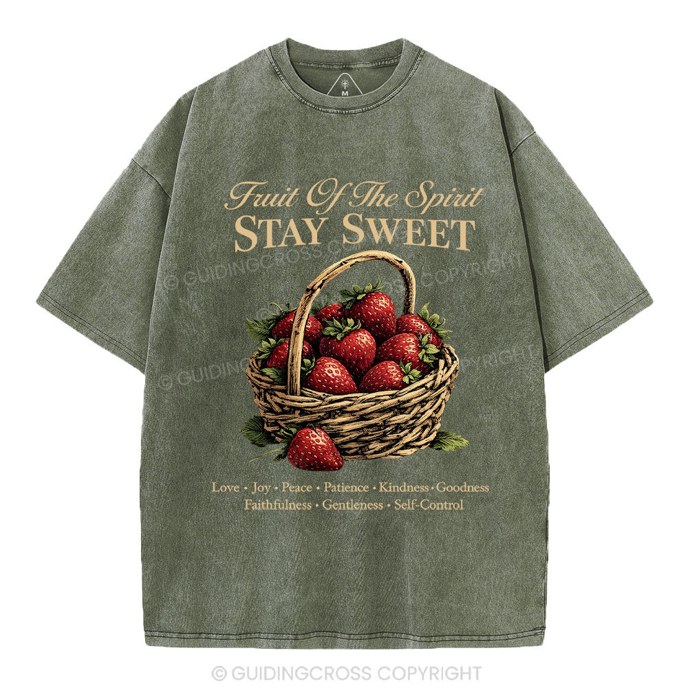Stay Sweet Christian Washed T-Shirt