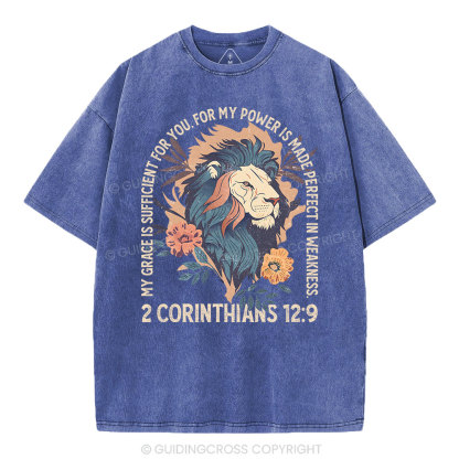 My Grace Is Sufficient For You Christian Washed T-Shirt