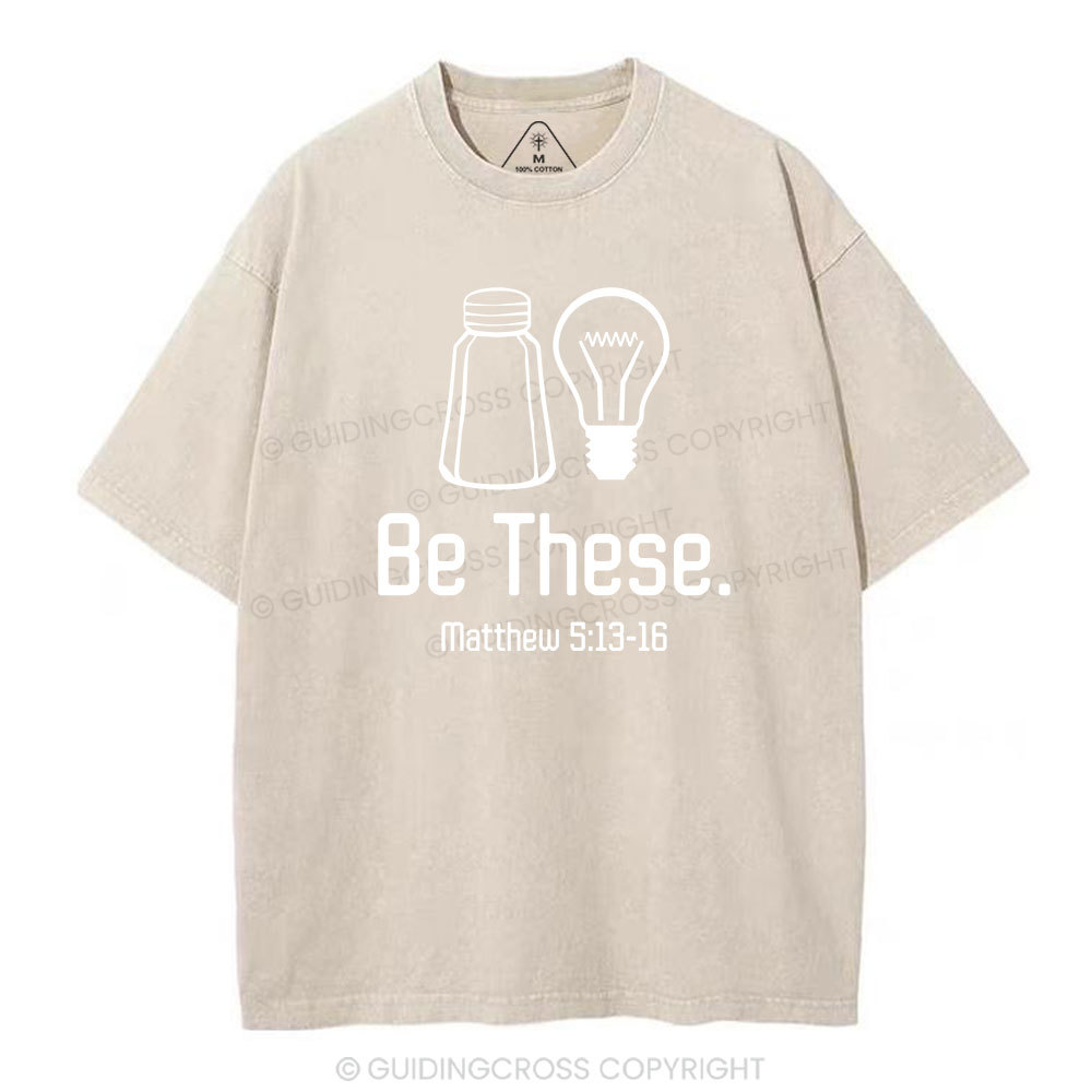 Be These Salt And Light Vintage Washed Christian T-Shirt