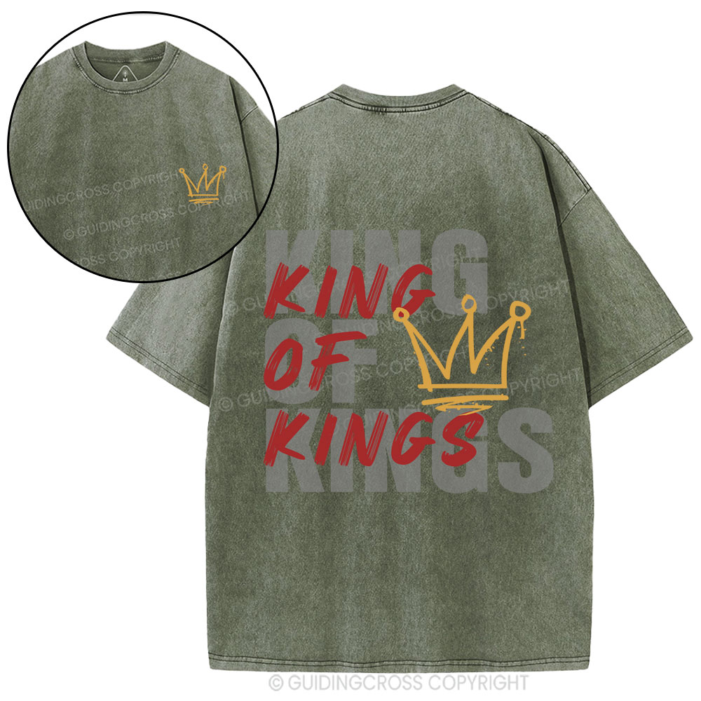 King Of Kings Christian Washed T-Shirt