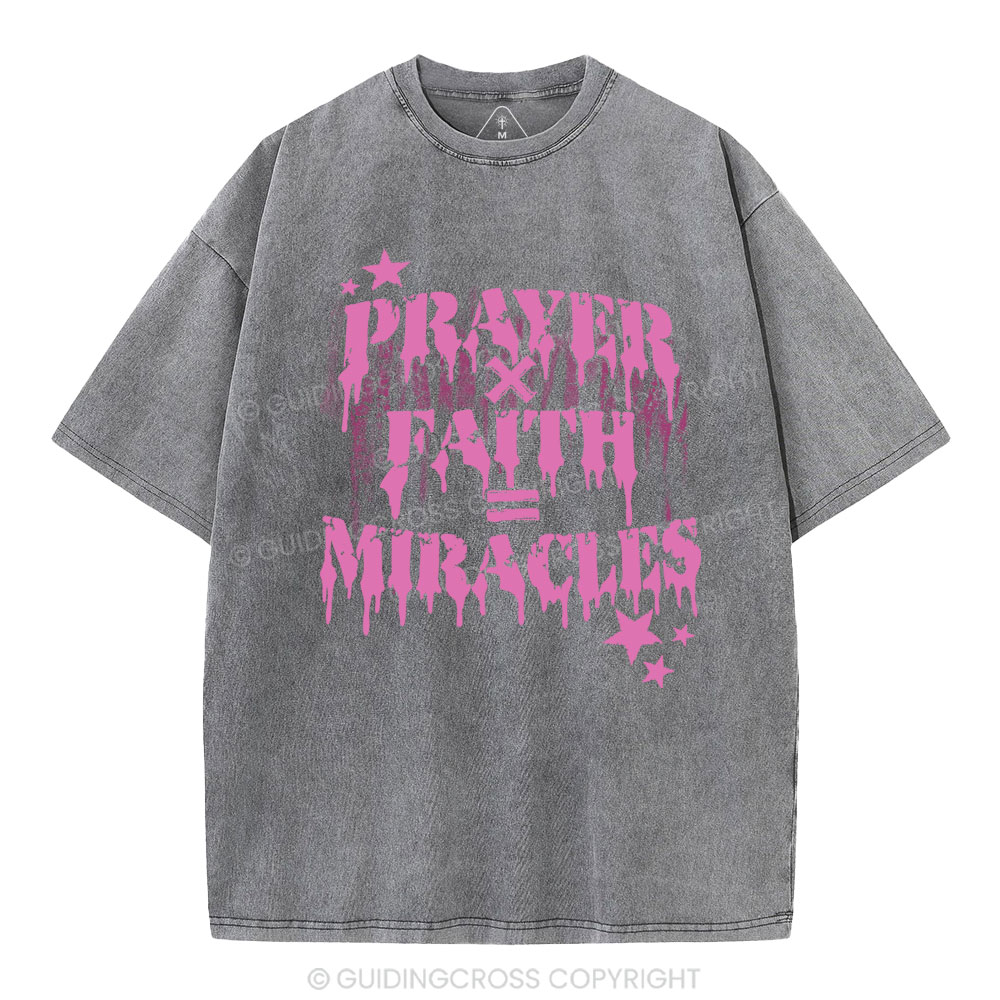 Prayer Faith Christian Washed T-Shirt
