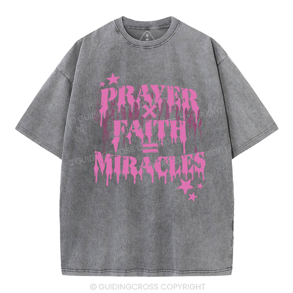 Prayer Faith Christian Washed T-Shirt