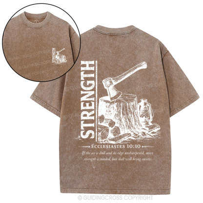 Strength Christian Washed T-Shirt