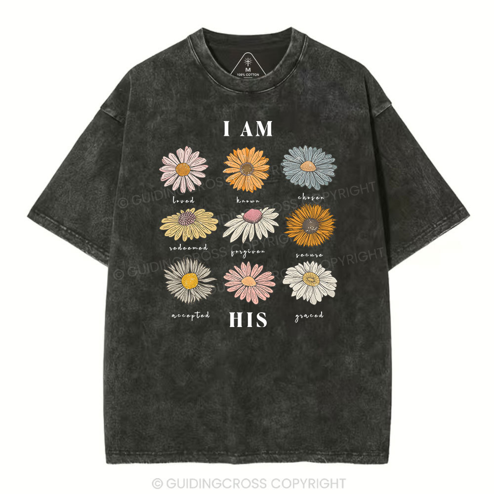 I Am His Christian Washed T-Shirt Sale - GuidingCross