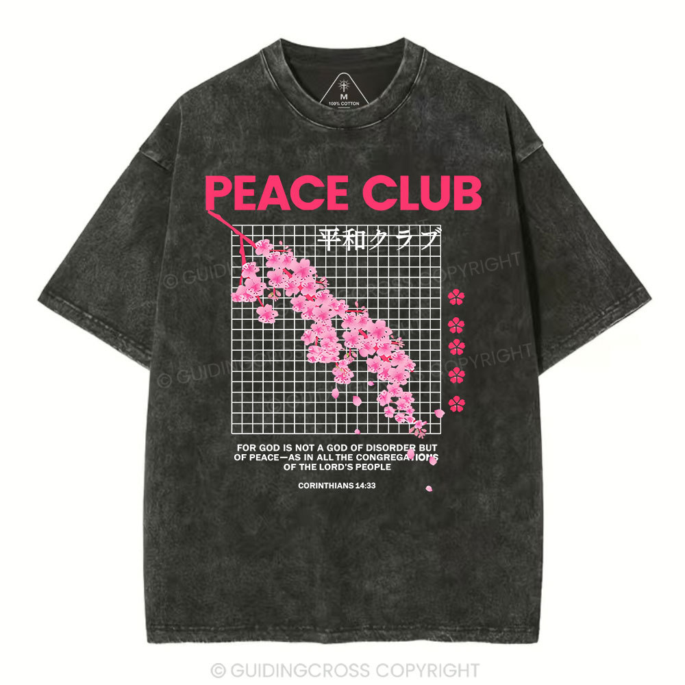 Peace Club Christian Washed T-Shirt