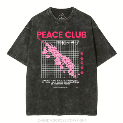 Peace Club Christian Washed T-Shirt