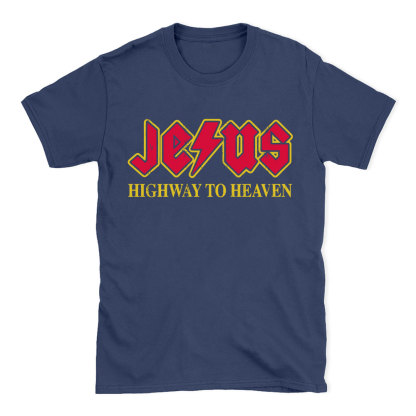 Jesus Highway To Heaven Christian T-Shirt