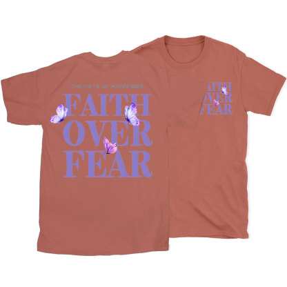 The Keys Of Happiness Faith Over Fear Christian T-Shirt