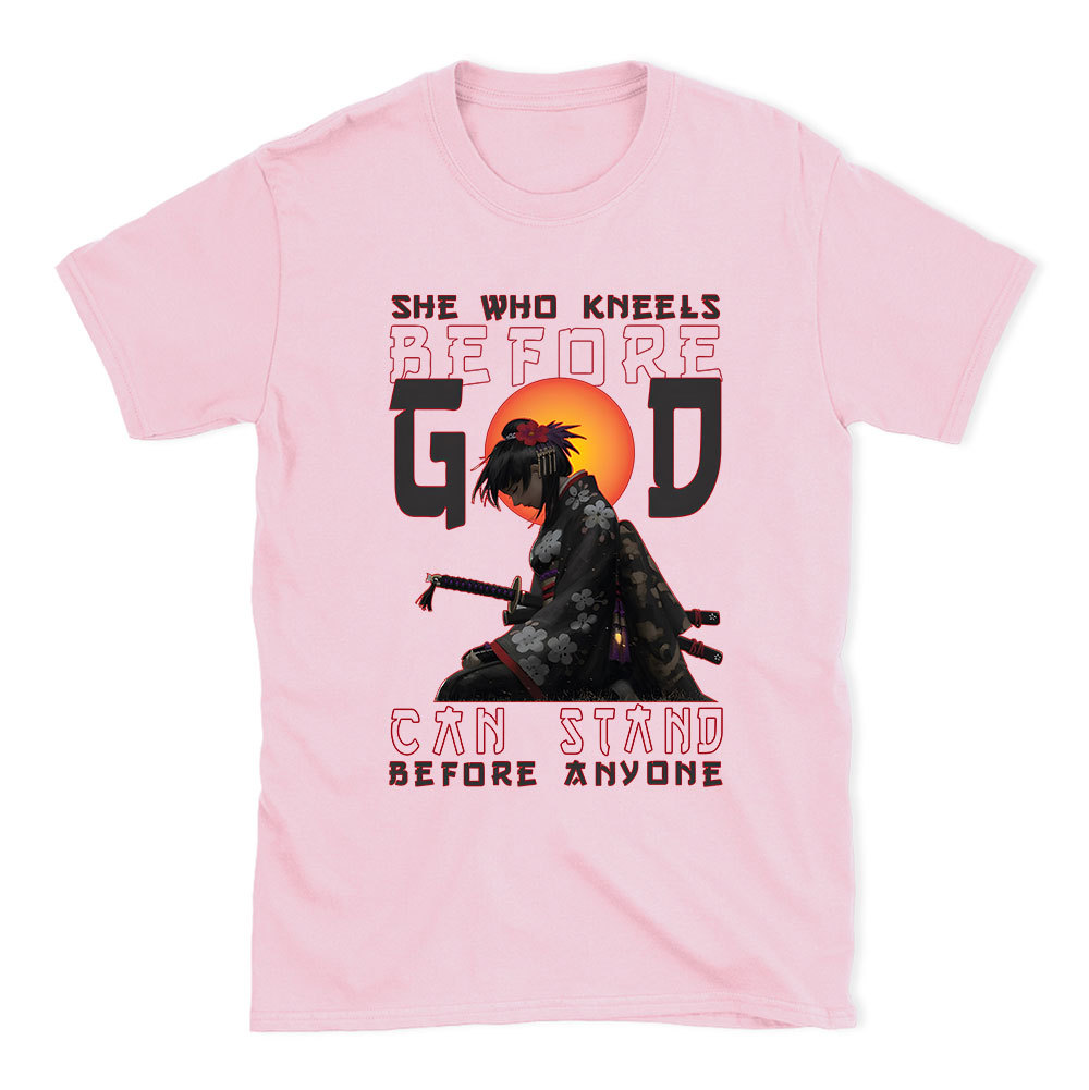 She Who Kneels Before God Christian T-Shirt