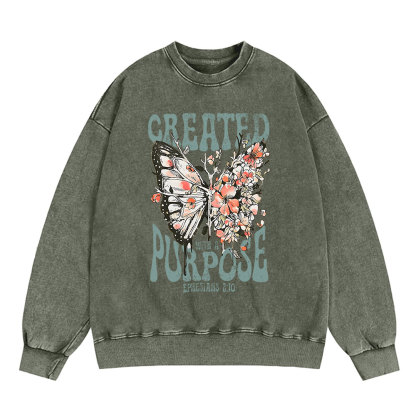 Created With A Purpose Christian Sweatshirt