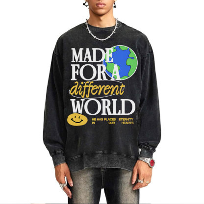 Made For Diffrent World Christian Washed Sweatshirt