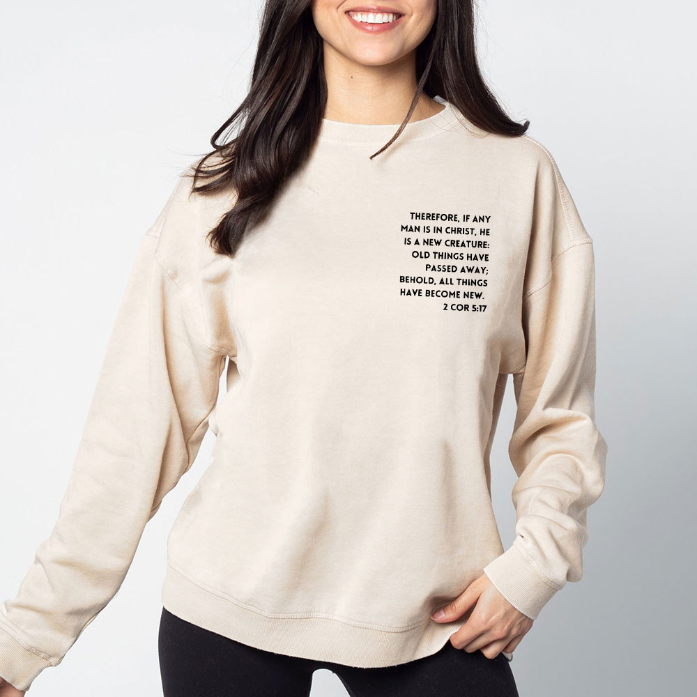 100% Saved Christian Washed Sweatshirt