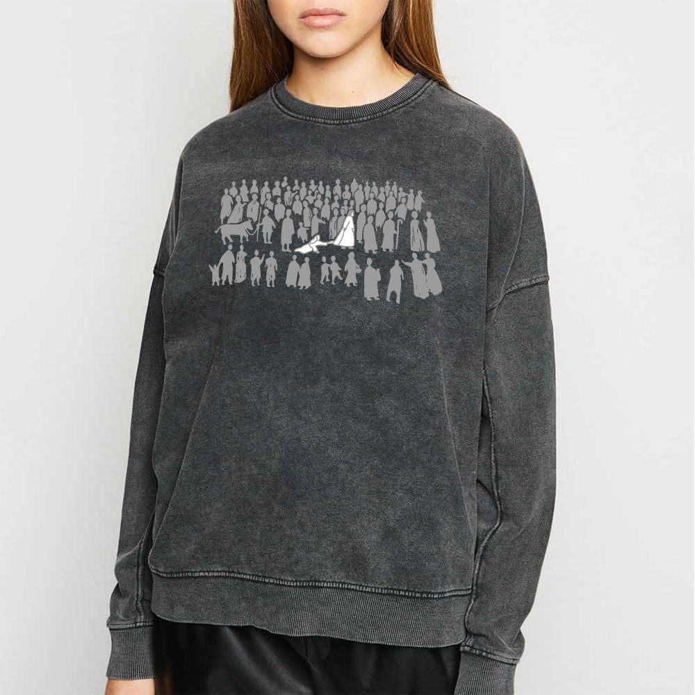 By His Wounds Christian Washed Sweatshirt