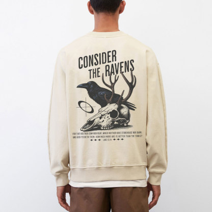 Consider The Ravens Christian Washed Sweatshirt