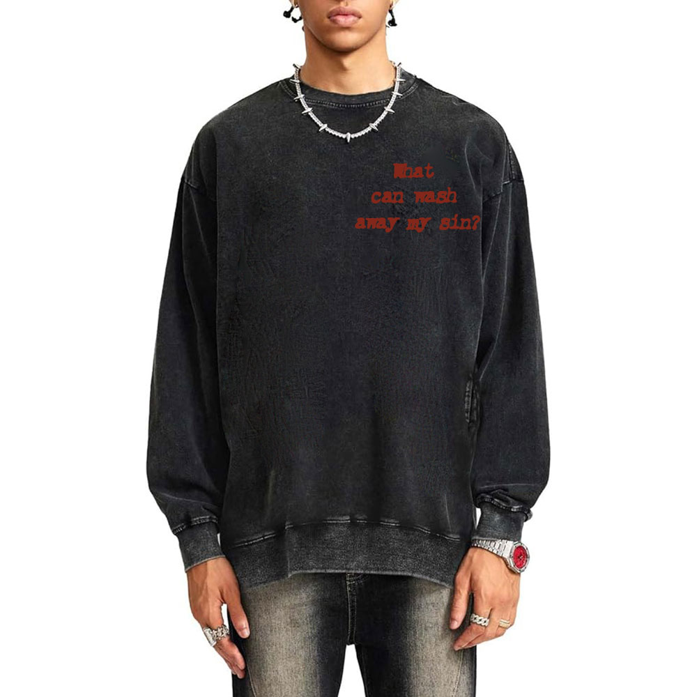 Nothing About The Blood Of Jesus Christian Washed Sweatshirt