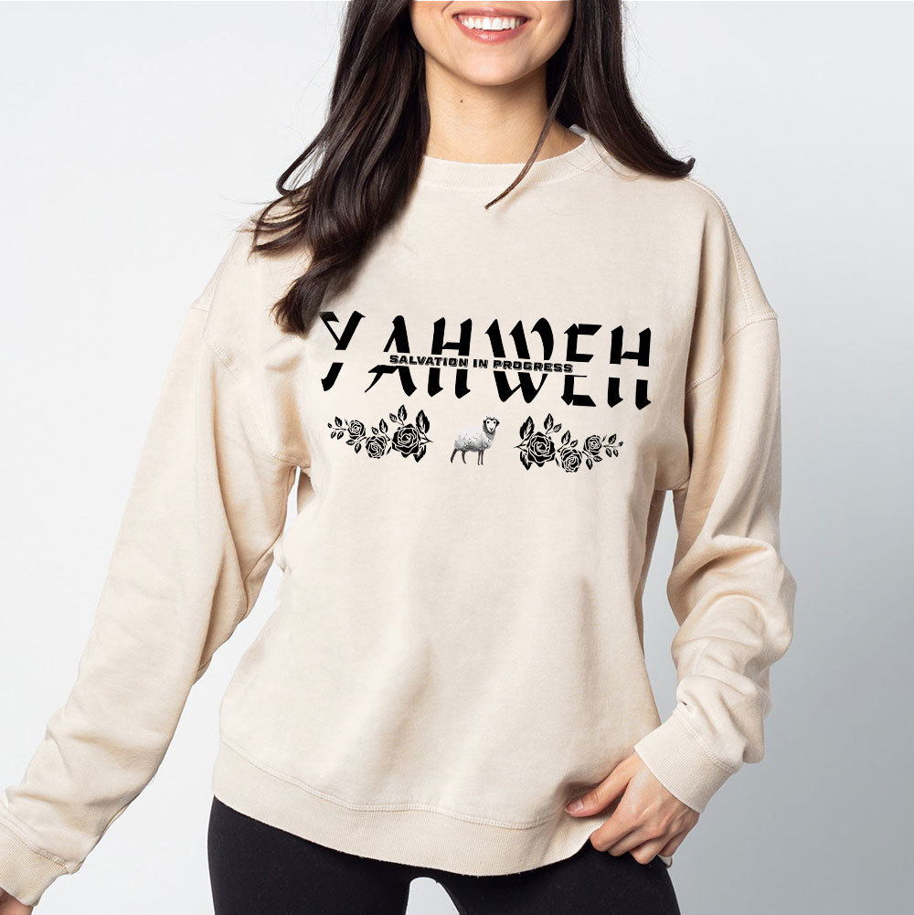 YAHWEH Christian Washed Sweatshirt