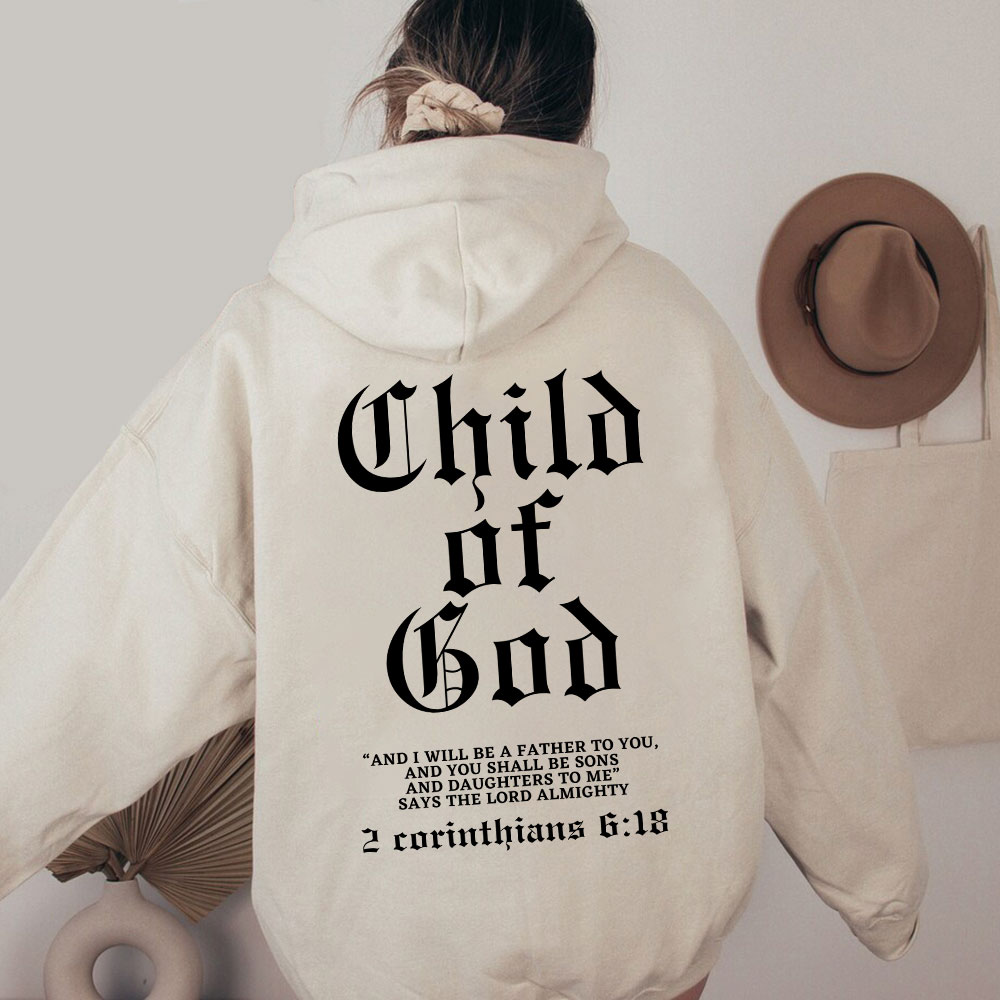 Child Of God Christian Washed Hoodie 