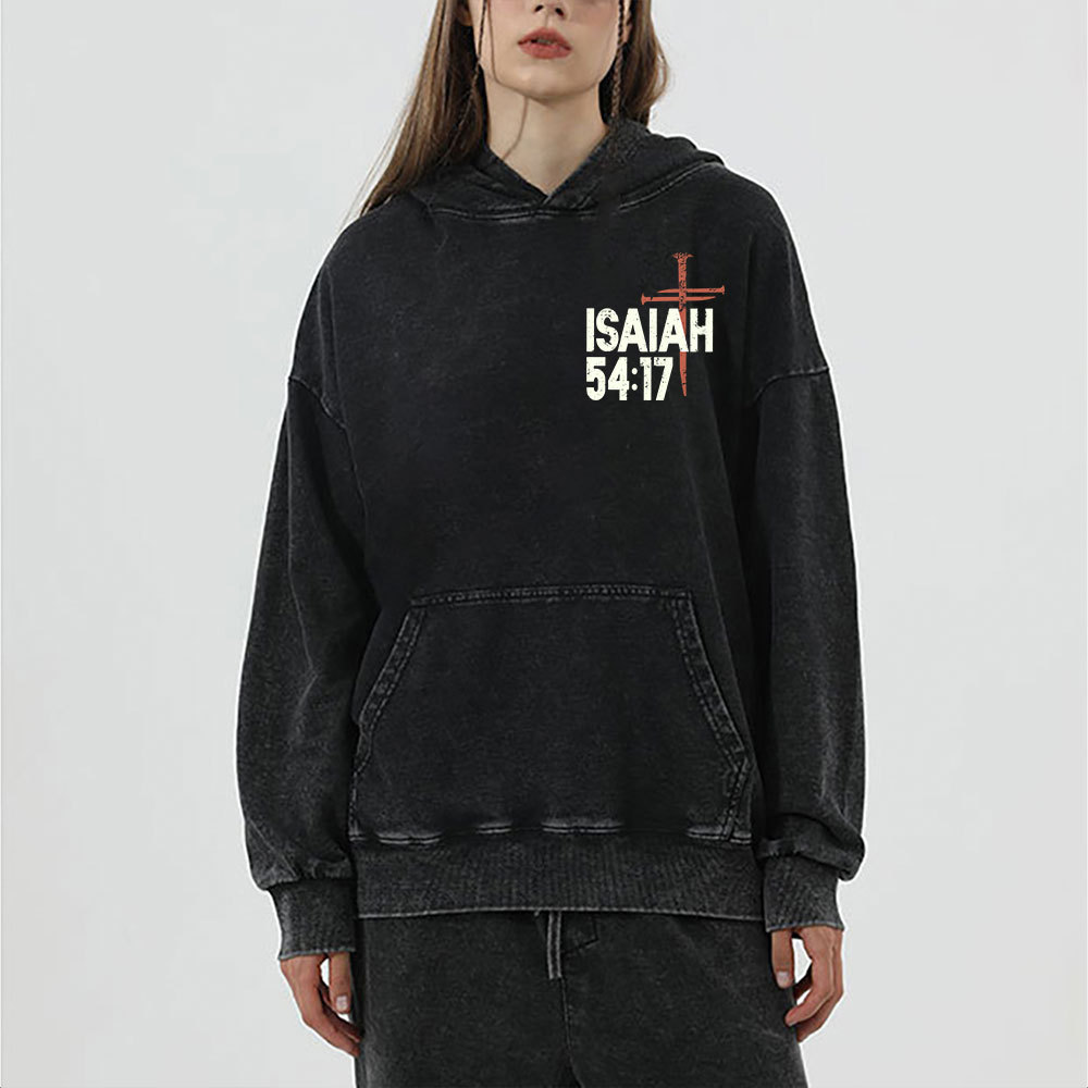 No Weapon Christian Washed Hoodie 
