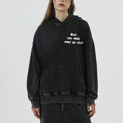 Nothing About The Blood Of Jesus Christian Washed Hoodie 