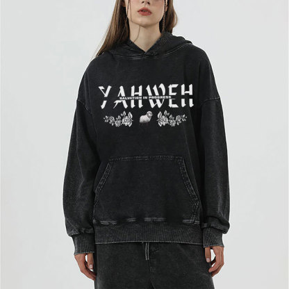 YAHWEH Christian Washed Hoodie 