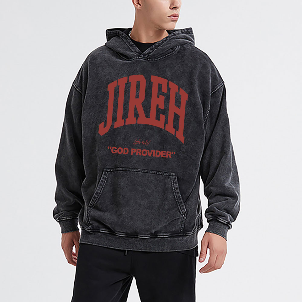Jireh Christian Washed Hoodie 