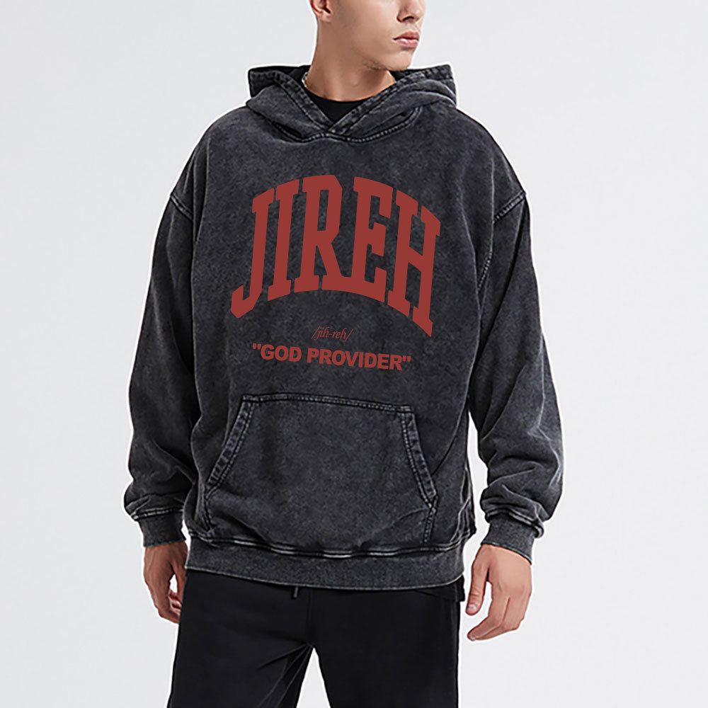 Jireh Christian Washed Hoodie 