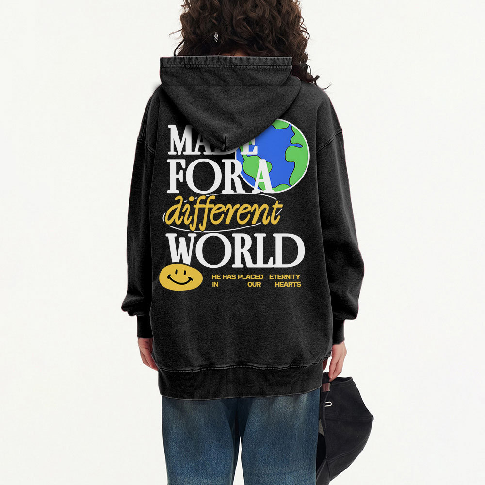 Made For Diffrent World Christian Washed Hoodie