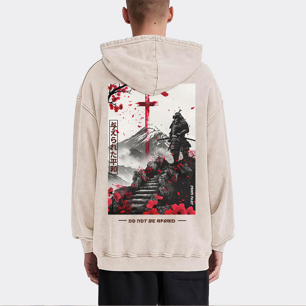 Peace Christian Washed Hoodie