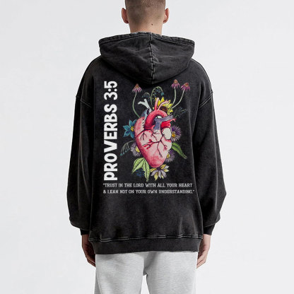 Trust In The Lord Christian Washed Hoodie