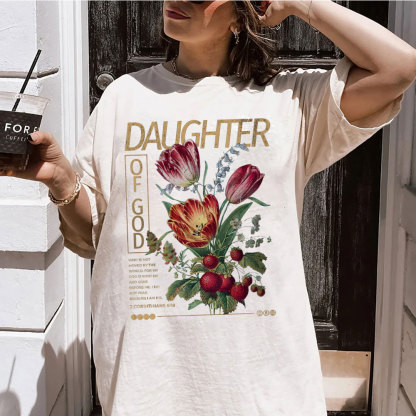 Daughter Of God Christian Washed T-Shirt