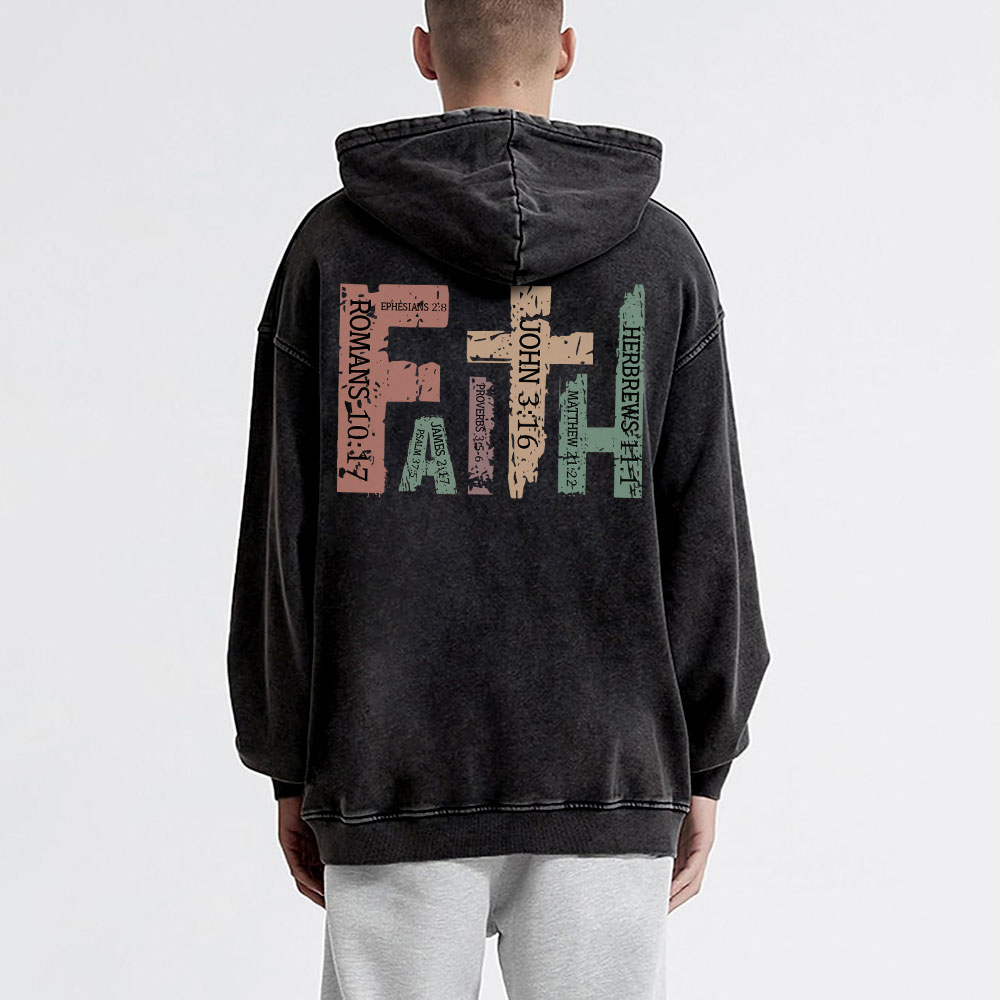 Faith Christian Washed Hoodie